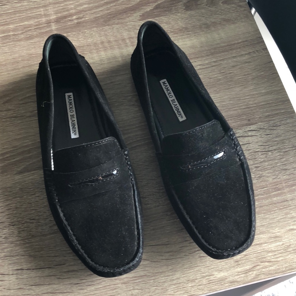 Manolo Blahnik Women’s loafers suede 39.5 size 8
